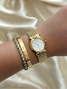 AUTHENTIC VINTAGE DIOR GOLD WATCH